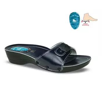 Очень удобные женские тапочки на желтой танкетке Ceyo