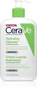 Очищающая эмульсия CeraVe Hydrating Cleanser для естественного эффекта. TU прозрачный