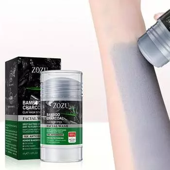 Очищающая грязевая маска для лица с бамбуковым углем, очищающая поры и черные точки, грязевая маска для лица 40g