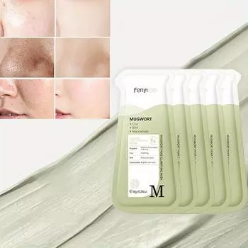 Очищающая грязевая маска Очищающая маска для лица Грязевой аппликатор Глубокое увлажнение Увлажняющий 5pcs