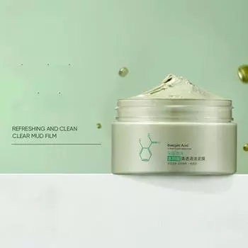 Очищающая грязевая маска с салициловой кислотой для глубокого очищения кожи, чистоты, жирности и загрязнений, 100 г 100g