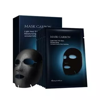 Очищающая маска с активированным углем, увлажняющая вода, легкая полупрозрачная увлажняющая черная маска, очищает кожу и улучшает ее состояние250 мл синий