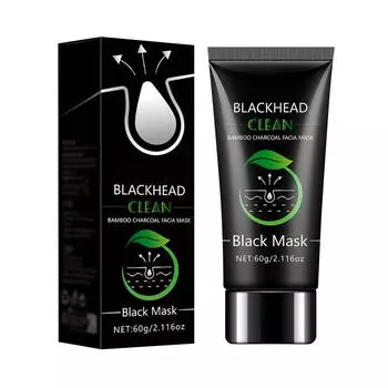 Очищающая маска с углем для удаления черных точек. Пластырь для носа. Глубоко очищающая маска для носа. Сужает поры. чёрный