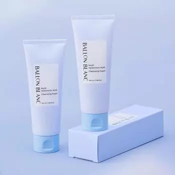 Очищающая пенка Ballon Blanc Multi Hyaluronic Acid, корейская косметика, Kbeauty, пробник