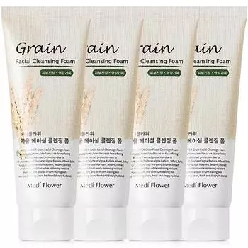 Очищающая пенка для лица Mediflower Grain Известная корейская косметика