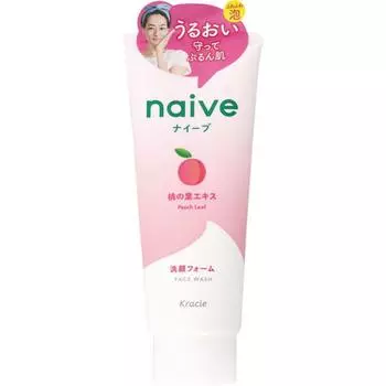 Очищающая пенка для лица Naive (с экстрактом листьев персика) 130г