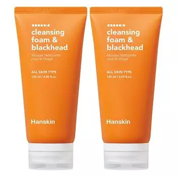 Очищающая пенка Hanskin Cleansing Foam & Blackhead, 120 мл, 2 шт.