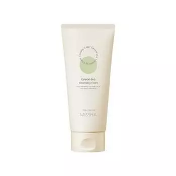 Очищающая пенка Missha Creamy Latte Green Tea, 172мл, 1 шт Известная корейская косметика
