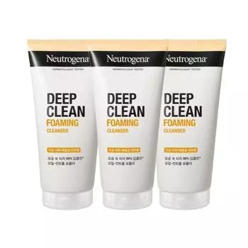 Очищающая пенка Neutrogena Deep Clean, 100 г, 3 шт.