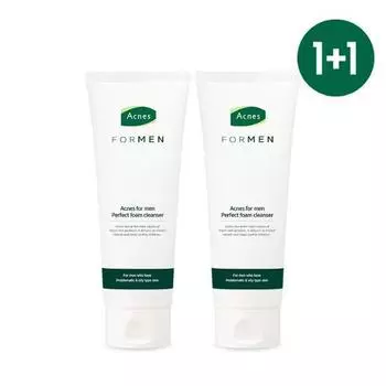 Очищающая пенка Perfect Foam для мужчин от прыщей, двойное специальное предложение (150г+150г)