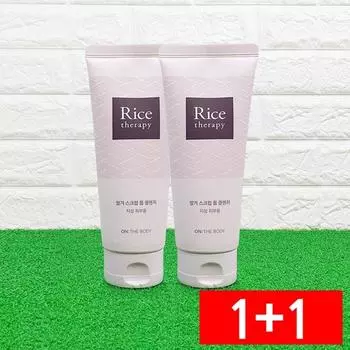 Очищающая пенка-скраб для тела с рисовыми отрубями On the Body Rice Therapy, 300 мл, 1 шт.