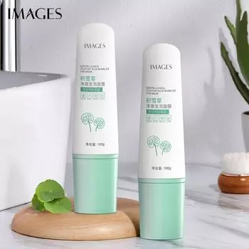 Очищающая пенящаяся маска с центеллой азиатской, увлажняющая, осветляющая и омолаживающая маска для лица 100g