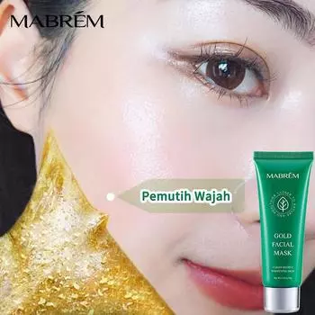 Очищающая увлажняющая маска для лица с золотом 40г