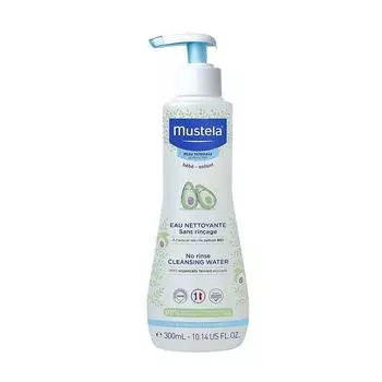 Очищающая вода для детского питания Mustela Avocat, не требующая смывания (300 мл)