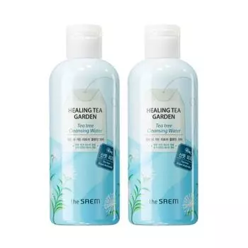 Очищающая вода с экстрактом чайного дерева The Saem Healing Tea Garden 300 мл x 2, 1
