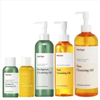 Очищающее масло Manyo Factory Herb/Pure 50мл, 200мл 400мл 50ml зелёный