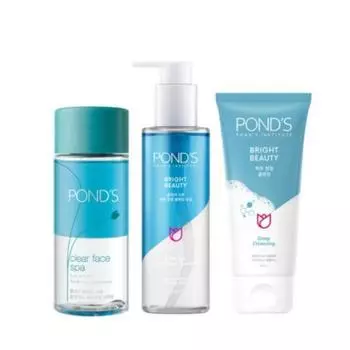 Очищающее масло Pond s Clear Spa 200 мл + очищающая пена 200 мл + MUR 120 мл, 1 шт.