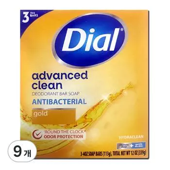 Очищающее мыло Dial Gold, 113 г, 9 шт.