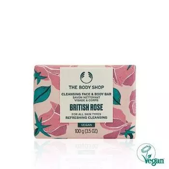 Очищающее мыло для лица и тела British Rose 100 г
