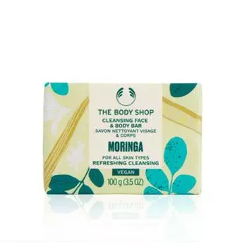 Очищающее мыло для лица и тела The Body Shop Moringa, 100 г, 3 шт.