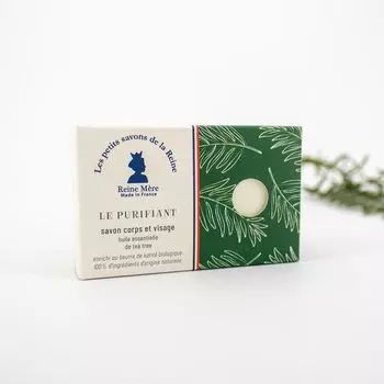 Очищающее мыло с эфирным маслом чайного дерева.