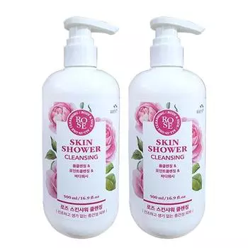 Очищающее средство для душа Man with Flowers Rose Skin Shower Cleansing 500 мл, 2 шт.