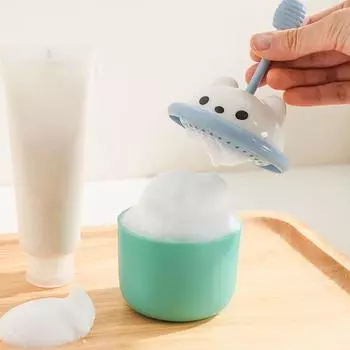 Очищающее средство для лица Пенообразователь Пенящаяся чашка для ванны Шампунь Пенообразователь для очищения лица розовый