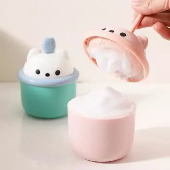 Очищающее средство для лица Пенообразователь Пенящаяся чашка для ванны Шампунь Пенообразователь для очищения лица розовый
