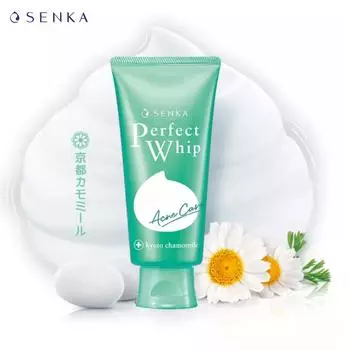 Очищающее средство для лица Senka Perfect Whip Acne Care 100 г — Shiseido Japan 100 g зелёный