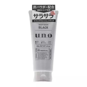 Очищающее средство для лица Uno Whip Wash 130 г, набор из 10 шт. (черный)