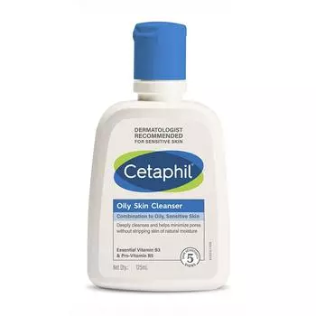 Очищающее средство для жирной, комбинированной и чувствительной кожи (125 мл), Oily Skin Cleanser Combination to Oily, Sensitive Skin, Cetaphil