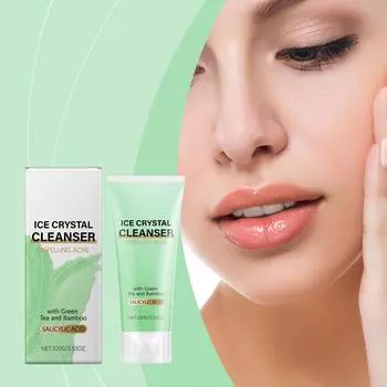 Очищающее средство против угревой сыпи Мягко очищает поры Освежает, не стягивает, увлажняет и питает