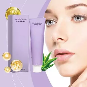 Очищающее средство с алоэ, нежная увлажняющая пенка для умывания, очищающее средство с увлажняющим эффектом, не стягивающее кожу One Size