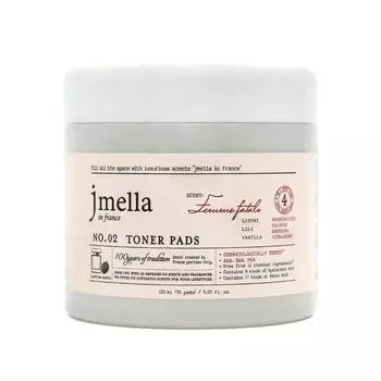 Очищающие диски для лица Личи, лилия, ваниль JMELLA IN FRANCE FEMME FATALE TONER PADS 70шт