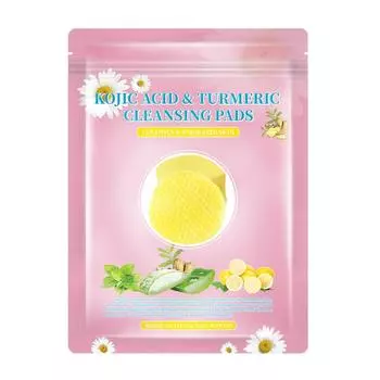 Очищающие диски для удаления темных пятен Очищающий спонж для лица Подушечки для лица Сахарные подушечки для путешествий 1 пакетик 40 шт. 10 мл белый