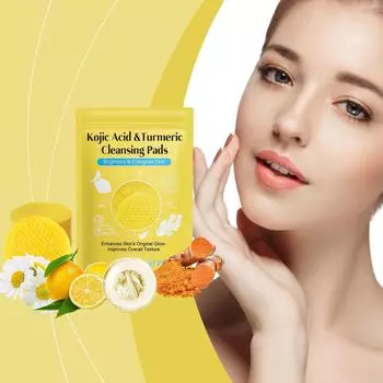 Очищающие подушечки для лица и тела, сжатые губки для лица Kojic, нежное очищающее средство для всех типов кожи, 3 мл One Size