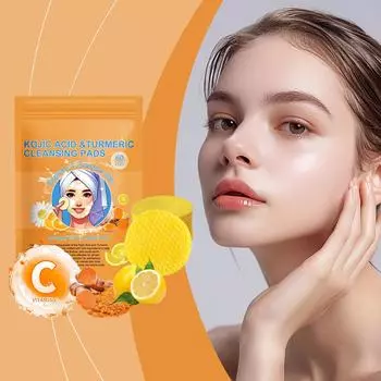 Очищающие подушечки для лица и тела, сжатые губки для лица Kojic, нежное очищающее средство для всех типов кожи One Size