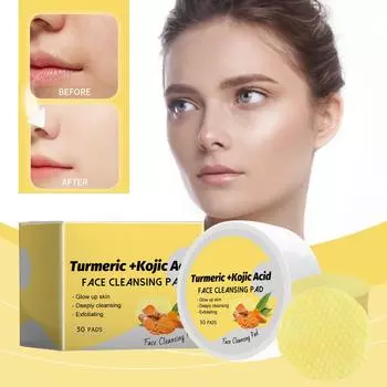 Очищающие подушечки для лица и тела, сжатые губки для лица Kojic, нежное очищающее средство для всех типов кожи One Size