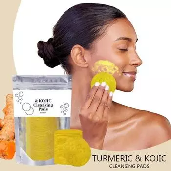 Очищающие подушечки Kojic Cleansing Pads Отшелушивающее очищающее средство для лица жёлтый