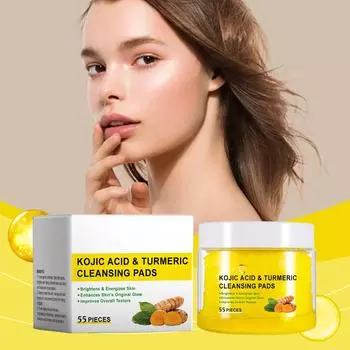 Очищающие подушечки с куркумой, койевой кислотой и куркумойОчищающие подушечки помогают сбалансировать жир и воду в коже, удалить лишний эпидермис One Size