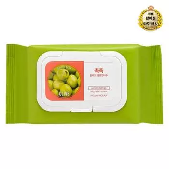 Очищающие салфетки Holika Holika Daily Fresh Moist Olive 300 г, 60 шт., 1 шт.