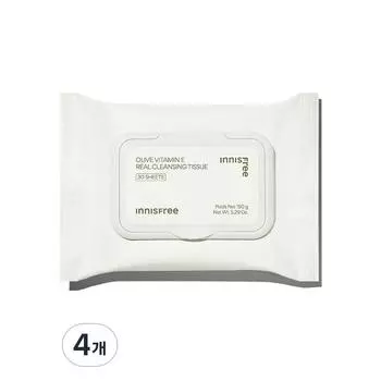 Очищающие салфетки Innisfree Olive, 30 листов, 4 шт.