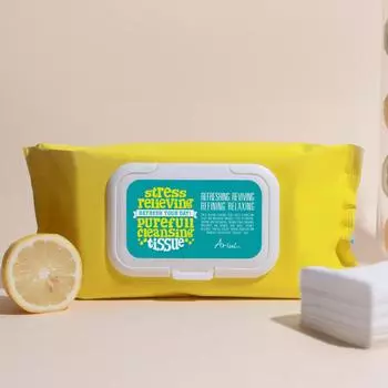 Очищающие салфетки Purefull для снятия стресса 430 г (80 листов)