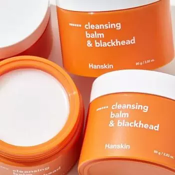Очищающий бальзам от черных точек Hanskin 80g Cleansing Balm & Blackhead AHA for dry skin