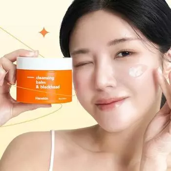 Очищающий бальзам от черных точек Hanskin 80g Cleansing Balm & Blackhead AHA for dry skin