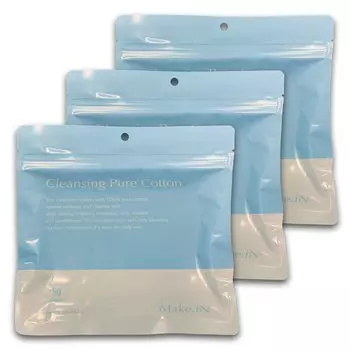 Очищающий чистый хлопок 50 штук большой емкости CICA человеческий стволовой коллаген увлажняющий Make.iN (3)