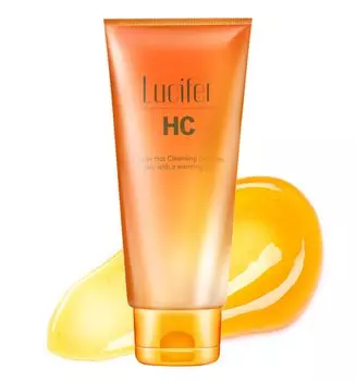 Очищающий гель Lucifer Face Wash Разогревающий для снятия макияжа W Не требуется умывания Наращивание ресниц OK 200 г