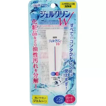 Очищающий гель Seed Gel Cleaner W 15 г Очищающий раствор Двойного назначения для очистки контактных линз Можно использовать для всех контактных линз! Чистящий раствор 1 set