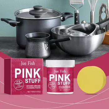 Очищающий крем для кухни JUE FISH. Мягкий многоцелевой очищающий крем. Удаляет сильные загрязнения на кухне. 100G