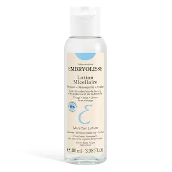 Очищающий мицеллярный лосьон Embryolisse Mini 100 мл Тип Средство для снятия макияжа Мицеллярная очищающая вода Очищающая вода Дорожный размер [Оригинальный продукт] Протирать